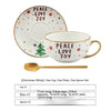 Ins Christmas Ceramic Cup Dish Kitchen Gadgets