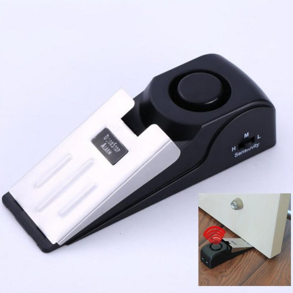 120db door stop alarm Security System Home Wedge Shaped Stopper Alert Security System Door Stop Alarm Block Blocking System