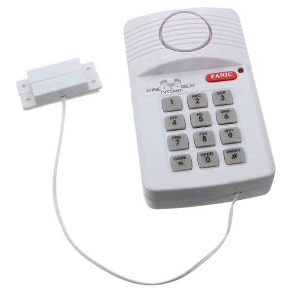 High Quality Security Keypad Door Alarm System With Panic Button For Home Shed Garage Caravan Hot Sale