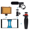 Compatible with Apple, Mobile Photography Set Mobile Live Rabbit Cage Set Microphone Tripod with Supplementary Light