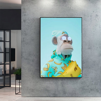 Yacht Club Monkey Home Decor Canvas PaintingProduct information:
 
 
 Style: pattern
 
 Mounting method: frameless
 
 Image form: flat
 
 Decorative painting process: spray painting
 
 Shape: rectangle
 
 
 
 haloweHalohavnHalohavnYacht Club Monkey Home Decor Canvas Painting