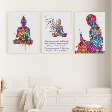 Meditation Canvas Painting Abstract Buddha Home DecorProduct information:
 
 Image form: flat
 
 Core material: oil on canvas
 
 Number of frames: single frame
 
 Decorative painting classification: Modern decorative phaloweHalohavnHalohavnMeditation Canvas Painting Abstract Buddha Home Decor