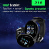 D18 Bluetooth Smart Watch, Men Women Blood Pressure Heart Rate Monitor Smart Watch, Pedometer Sport Tracker Smart Band For Android IOS