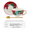 Ins Christmas Ceramic Cup Dish Kitchen Gadgets